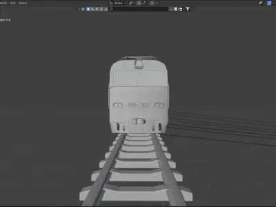 Ukrainian train 3D model