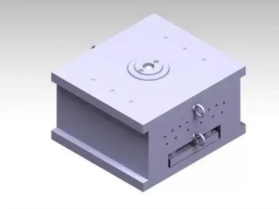 MXT3D - Square plate Cold injection mold 3D model