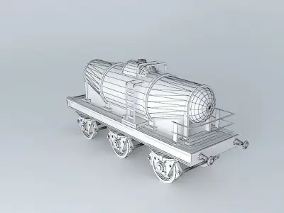 Eco Rail Track Tanker Dummy Old Steam Days Free 3D model