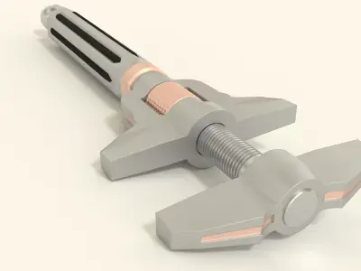 Adjustable wrench 3D model get