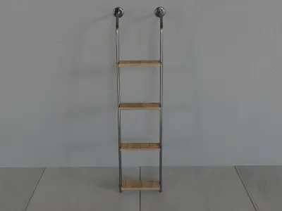 Industrial Style Bookshelf 3D model purchase