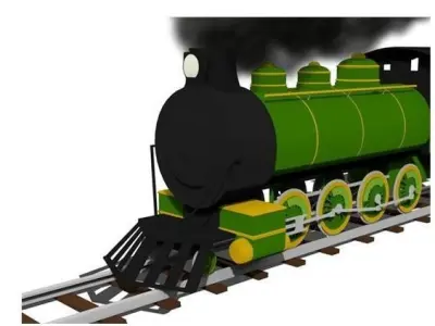 steam train 3D print model