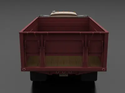 N-Series N-600 Grain Truck 1966 Low-poly 3D model