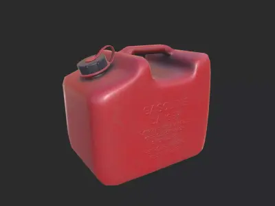 Plastic Canister 01 Low-poly 3D model