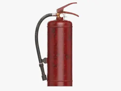 Fire extinguisher classes A and B 01 dirty 3D model