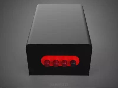 ELECTRIC CONTROL BOX VOLTMETER REGULATOR CONTROLLER PANEL DYNAMO 3D model