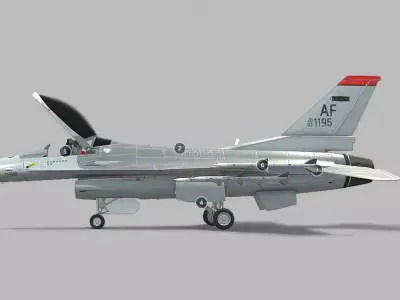 General Dynamics F-16 Fighting Falcon 3D model
