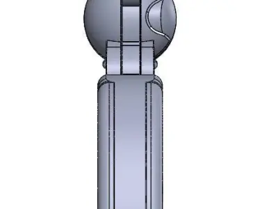 Single action army 45 revolver 3D model