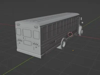 School Bus 3D model purchase