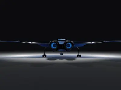Fighter Jet Free low-poly 3D model
