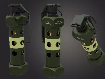 Flash Grenade flashbang 3D model
