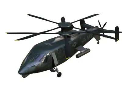 Sikorsky S-97 Raider Low-poly 3D model