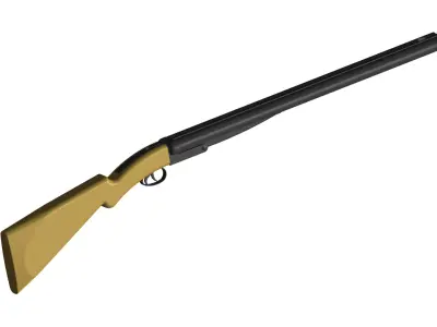 shotgun 3D model 2
