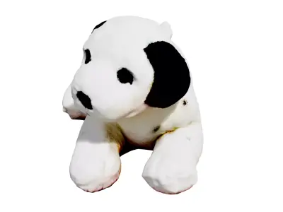 Toy Stuffed Dog Low-poly 3D model