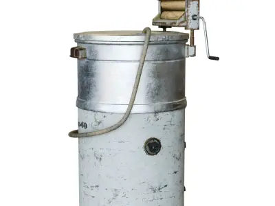 old soviet washing machine Low-poly 3D model