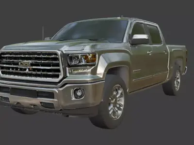 Pickup Truck 3D Model 3D model get