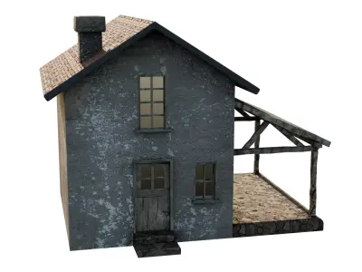 Old-build Free low-poly 3D model