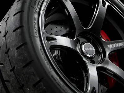 Yokohama Advan A052 315 30 R18 NEW 3D model