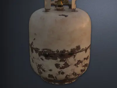 Propane Tank Low-poly 3D model
