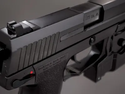 MK23 SOCOM PBR Low-poly 3D model