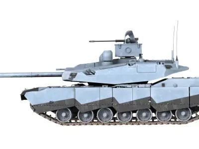 ABRAMS-X Tank Low-poly 3D model