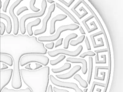 Medusa gorgon head Pendent 3D print model