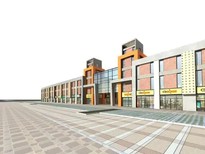 Commercial Building 3D model 31