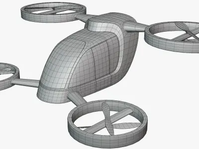 Passenger drone concept 3 3D model