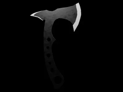 Throwing Axe Low-poly 3D model