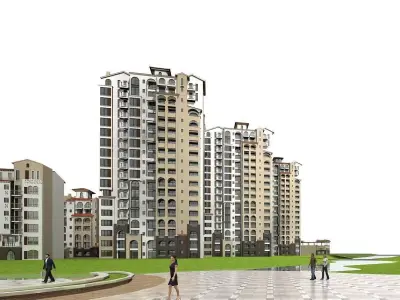 High-Rise Residential 3D model 16