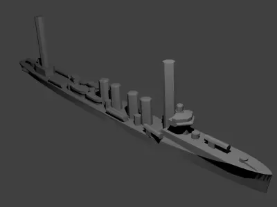 US Sampson Class Destroyer 3D print model