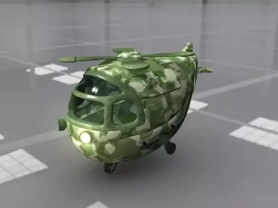 Heavy Chopper Cartoon  3D model