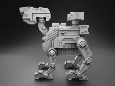 Robot tank 3D Print model 3D print model by doub1e-t1me from CGTrader