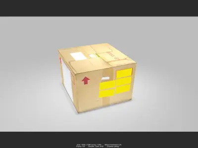 Box 05 Low-poly 3D model