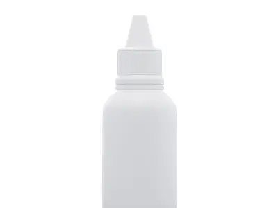 Plastic Dropper Bottle  3D Model  Low-poly 3D model