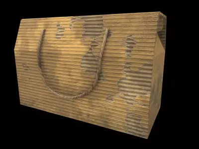 cardboard box 3D model