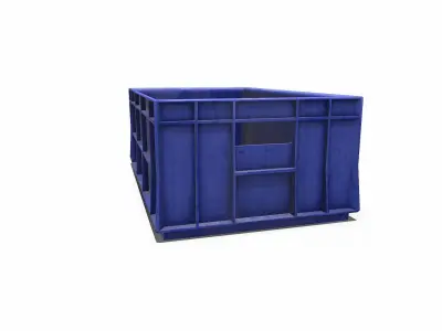 Old Plastic Crate Low-poly PBR Low-poly 3D model