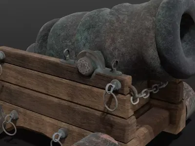 Medieval Defense Structure Low-poly 3D model