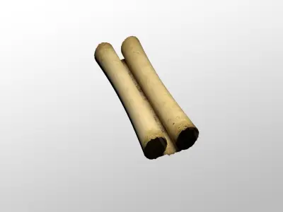 Treasure Map 3D Low-poly 3D model
