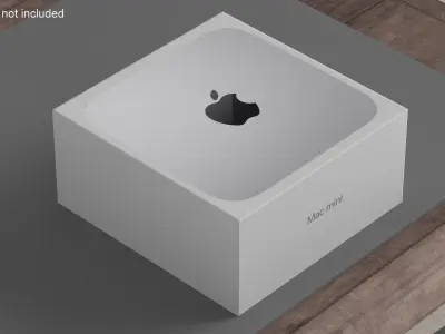 Apple Mac Mini Packaging Box 3D model