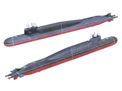  Russian Nuclear Strategic Submarine Delta IV Class 3D model