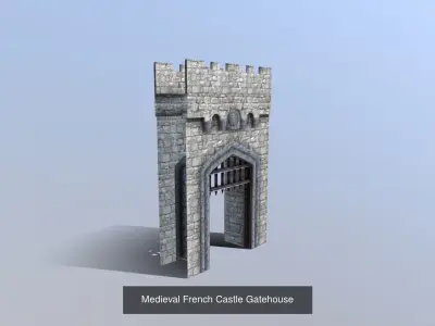 Modular French Castle Collection 3D Model Pack