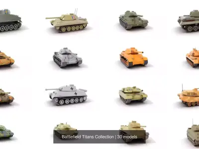 Battlefield Titans Collection 3D Model Pack