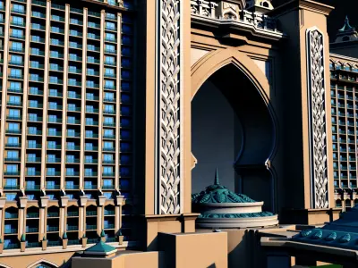 Atlantis Hotel Palm Jumeirah 3D model