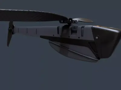 Black Hornet Military Drone Pbr 3D model