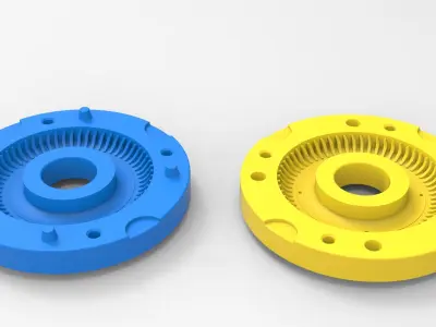 Mold for diecast tire 9 Scale 1 to 10 and 1 to 14 and 1 to 25 3D print model