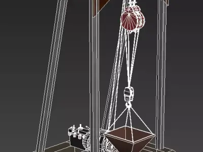 block and tackle Free 3D model