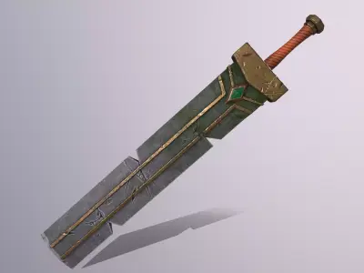 GreatSword sword Low-poly 3D model buy