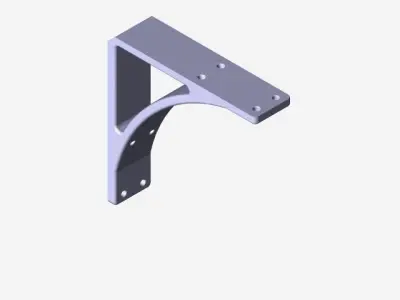 bracket metal Free 3D model by zakaria-12