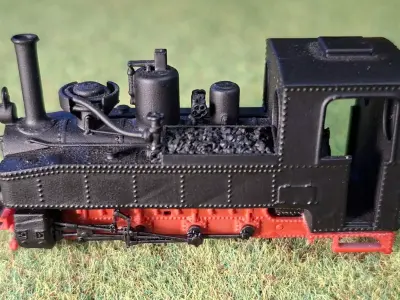 D-Feldbahn Locomotive HF 1-87 H0f600mm resin 3D print model